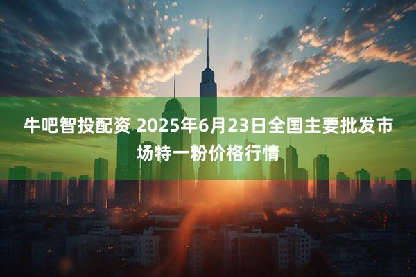 牛吧智投配资 2025年6月23日全国主要批发市场特一粉价格行情